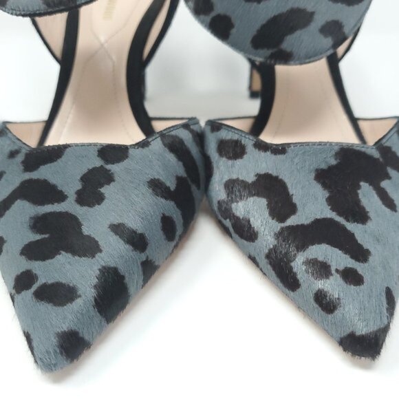 NICHOLAS KIRKWOOD Leopard Print Leather Pointed Toe Ankle Strap Heels - Picture 6 of 12